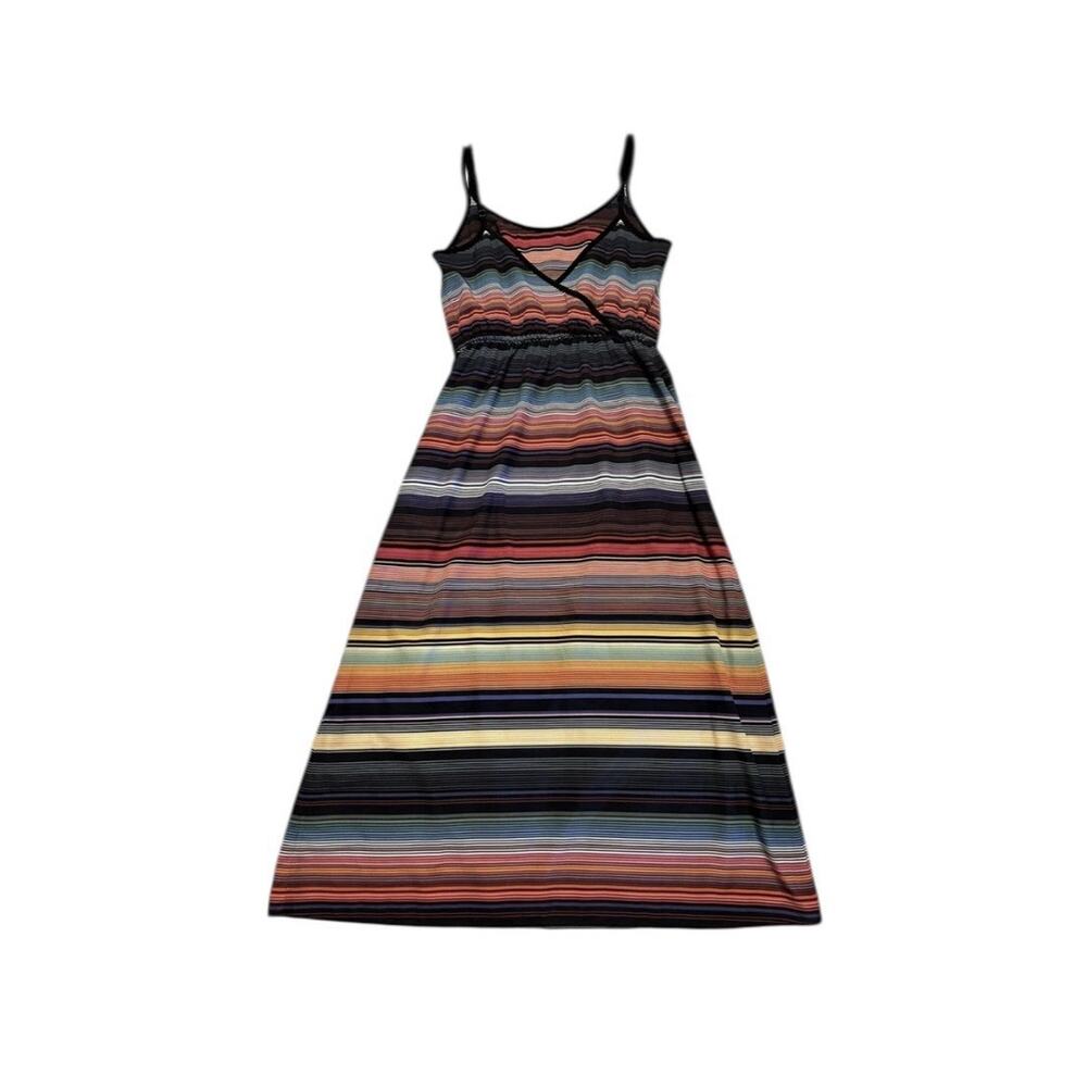 Athleta Havana Serape Rainbow Midi Tank Dress Pockets travel XXS - Picture 3 of 12